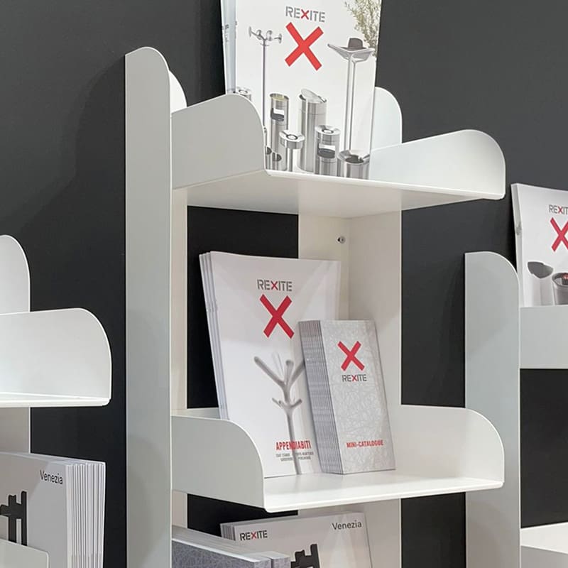 Rexite Libreria da terra Venezia 3 ripiani bianca 2 longho design palermo