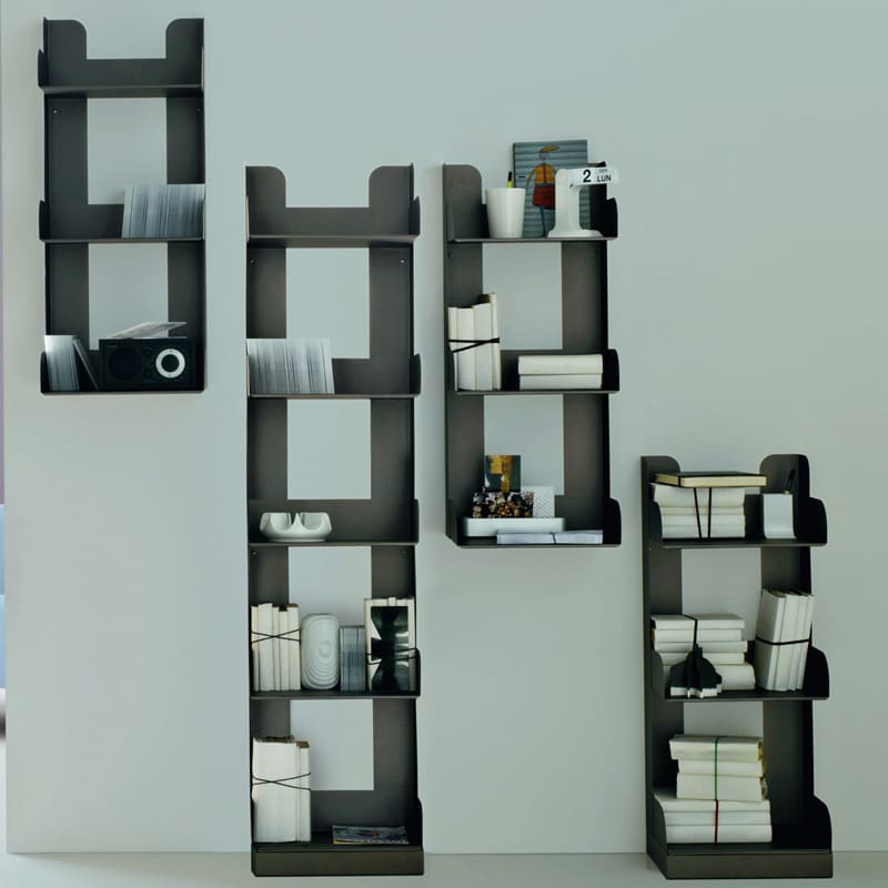 Rexite Libreria da terra Venezia 3 ripiani nera 2 longho design palermo