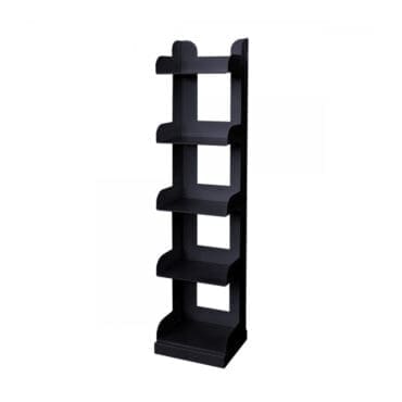 Rexite - Libreria da terra Venezia 5 ripiani nera
