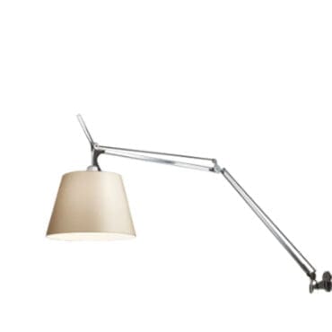 Artemide - Lampada da parete Tolomeo Mega LED 2700K dimmer su testa alluminio diffusore pergamena d42