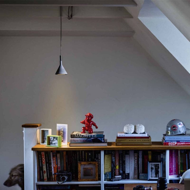 Foscarini Lampada a sospensione Aplomb mini antracite 1 Longho Design Palermo