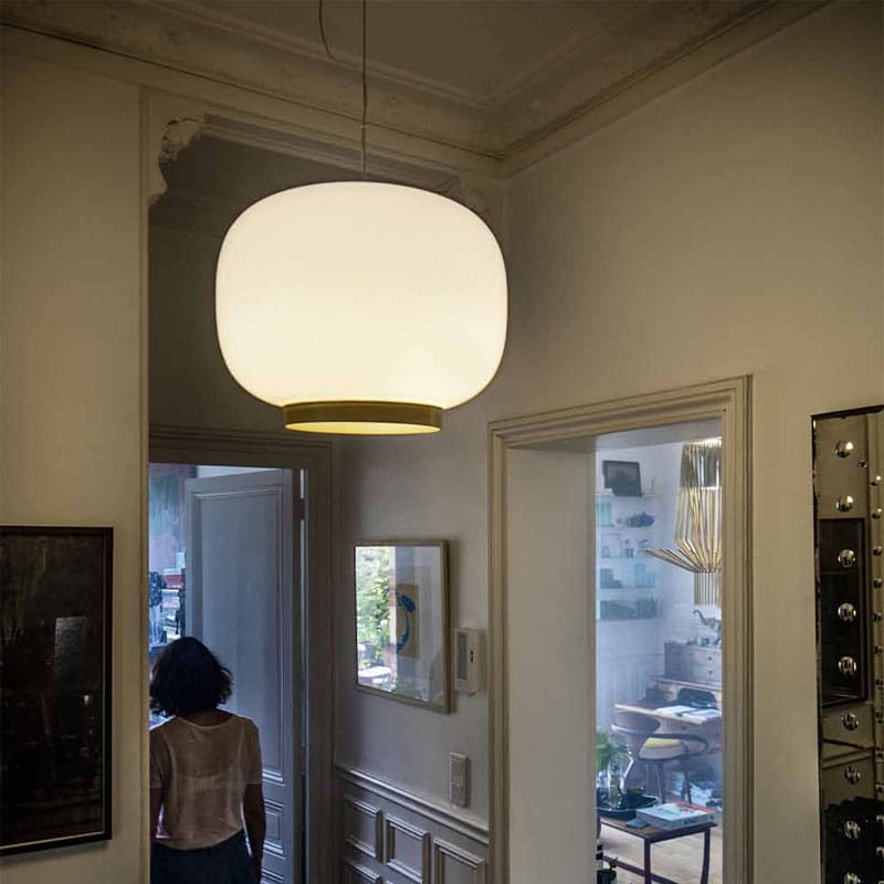 Foscarini Lampada a sospensione Chouchin 1 Reverse bianco oro 1 Longho Design Palermo