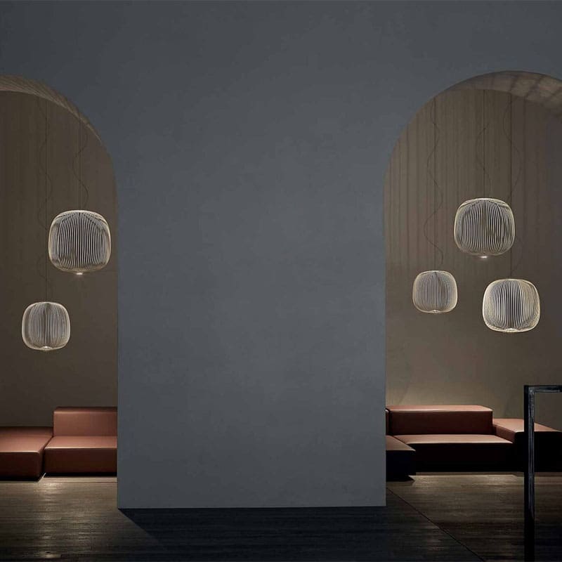Foscarini Lampada a sospensione Spokes 2 standard bianco 2 Longho Design Palermo