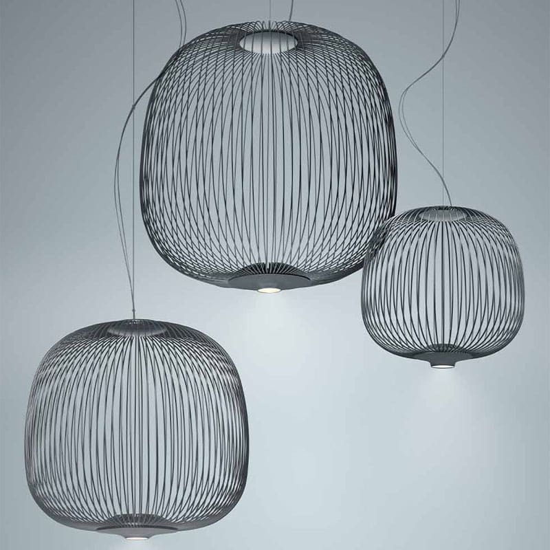 Foscarini Lampada a sospensione Spokes 2 standard grafite 1 Longho Design Palermo