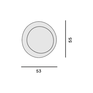 Foscarini - Lampada da parete e soffitto Bahia Mini My Light bianco