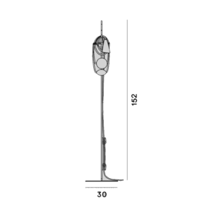 Foscarini - Lampada da terra Filo amethyst queen