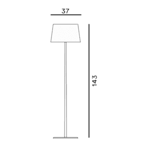 Foscarini - Lampada da terra Lumiere XXL