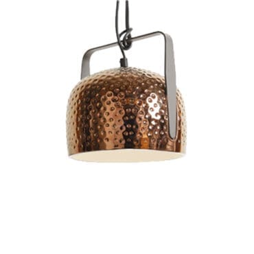 Karman - Lampada a sospensione Bag d21 bronzo texture
