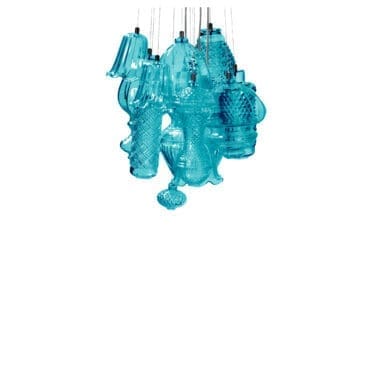 Karman Lampada a sospensione Ceraunavolta d45 vetro soffiato tiffany longho design palermo