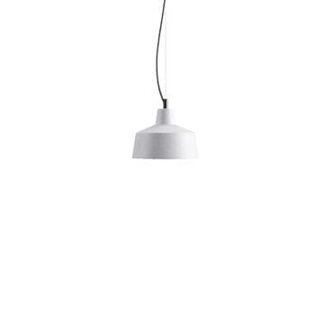 Karman Lampada a sospensione Gangster d28 ceramica bianca lucida longho design palermo