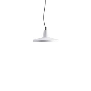 Karman Lampada a sospensione Gangster d35 ceramica bianca lucida longho design palermo