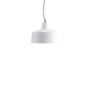Karman Lampada a sospensione Gangster d48 ceramica bianca lucida longho design palermo