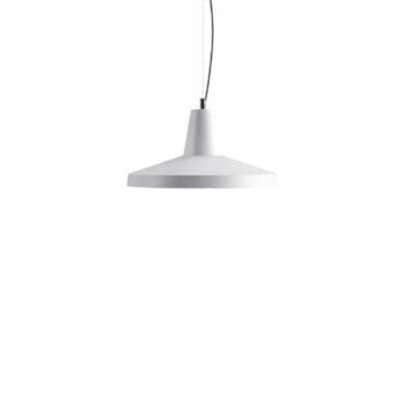 Karman Lampada a sospensione Gangster d50 ceramica bianca lucida longho design palermo