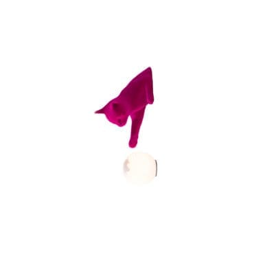 Karman Lampada da parete Maoo ceramica fucsia vetro satinato longho design palermo