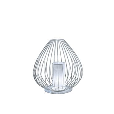Karman Lampada da tavolo Cell d57 inox bianco lucido outdoor longho design palermo