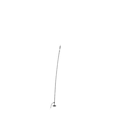 Karman Lampada da terra Nilo h220 alluminio nero longho design palermo