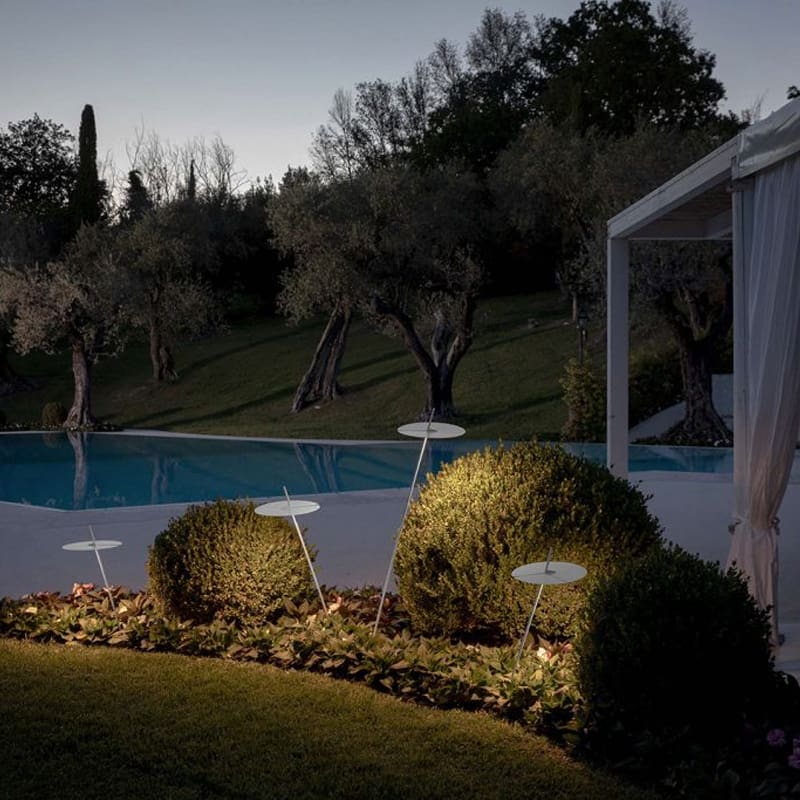 Karman Lampada da terra Xana h73 alluminio bianco opaco outdoor longho design palermo