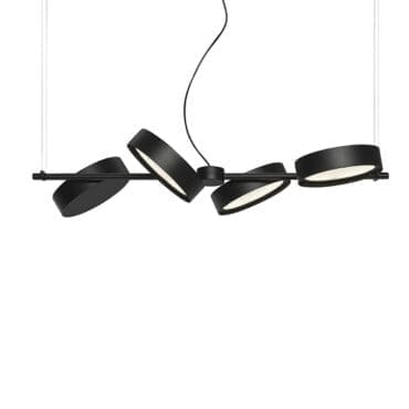 Oluce Lampada a sospensione Berlin 823 nero Longho Design Palermo