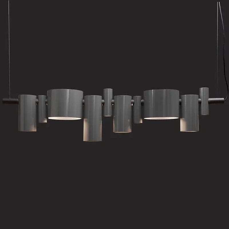 Oluce Lampada a sospensione Dancing Queen grigio lucido 2 Longho Design Palermo