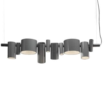 Oluce Lampada a sospensione Dancing Queen grigio lucido Longho Design Palermo