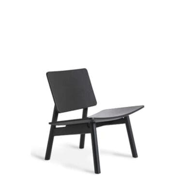 Cappellini – Poltrona Hiroi frassino nero cuoio