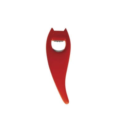 Alessi Apribottiglia Diabolix in resina termoplastica rosso longho design palermo