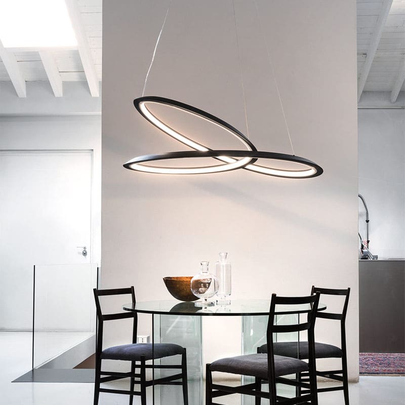 Nemo Lampada a sospensione Kepler black 1 Longho Design Palermo