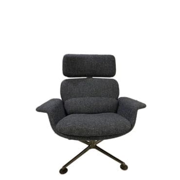 Knoll - Poltrona girevole KN02 con schienale alto reclinabile tessuto cat G