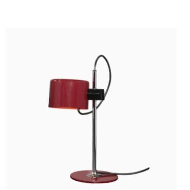 Oluce - Lampada da tavolo Mini Coupè rosso scarlet