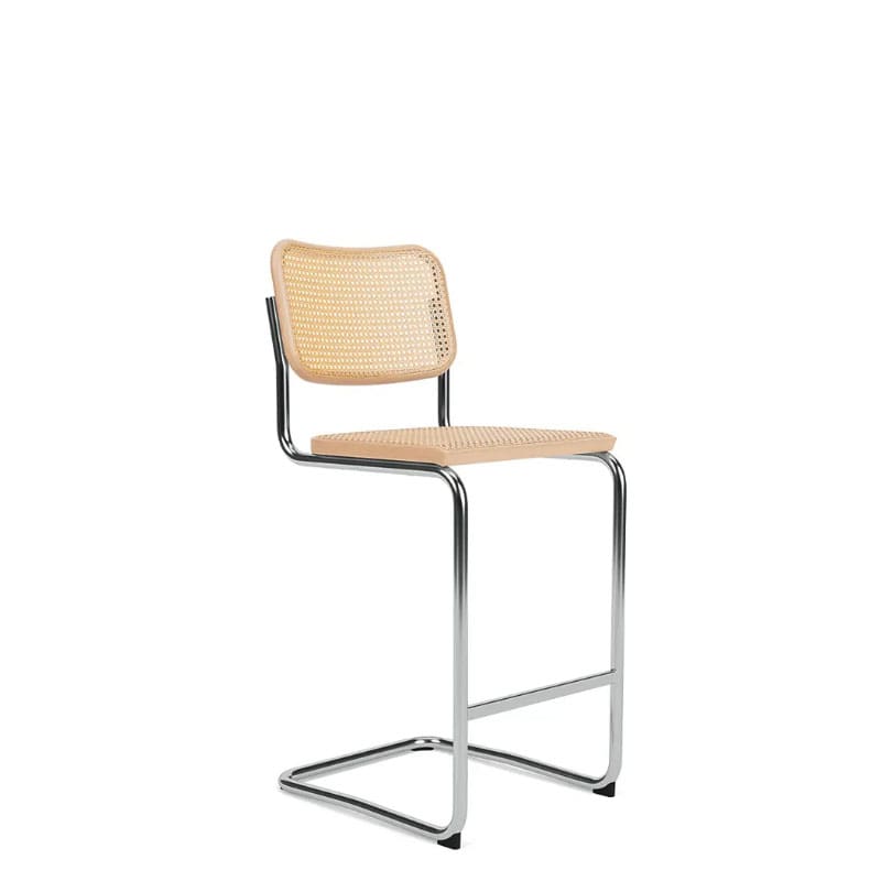 Knoll Sgabello Bar Cesca sedile e schienale Faggio impagliato