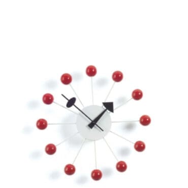 Vitra - Orologio Ball Clock Rosso