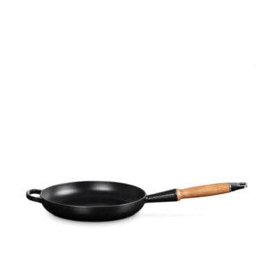 Le Creuset - Padella con manico legno Evolution 24 Nero Matt