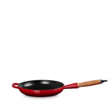 Le Creuset - Padella con manico legno Evolution 24 Ciliegia