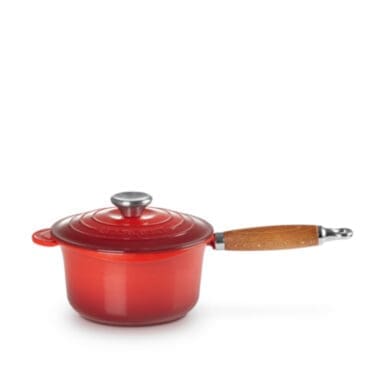Le Creuset - Casseruola con Manico Lungo Legno Ciliegia