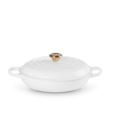 Le Creuset - Casseruola Tegame Basso Rotondo Evolution d30 White