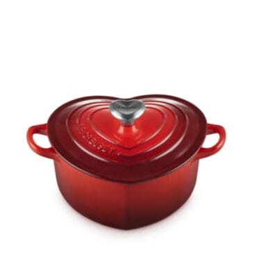 Le Creuset - Cocotte a cuore con pomello a cuore 20 Ciliegia
