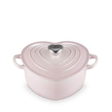 Le Creuset - Cocotte a cuore con pomello a cuore 20 Shell Pink