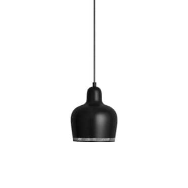 Artek Lampada a sospensione A330S Golden Bell acciaio laccato nero longho design palermo