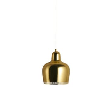 Artek Lampada a sospensione A330S Golden Bell ottone lacca lucida e trasparente longho design palermo