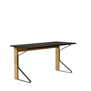 Artek Scrittoio Kaari gambe rovere top linoleum nero longho design palermo