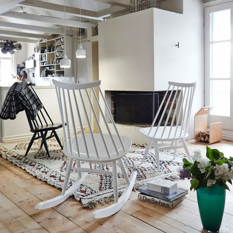 Artek Sedia a dondolo Mademoiselle bianco 2 longho design palermo