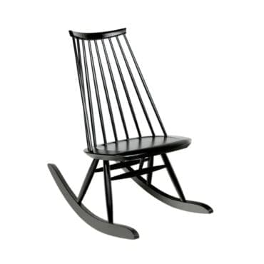 Artek Sedia a dondolo Mademoiselle nero longho design palermo