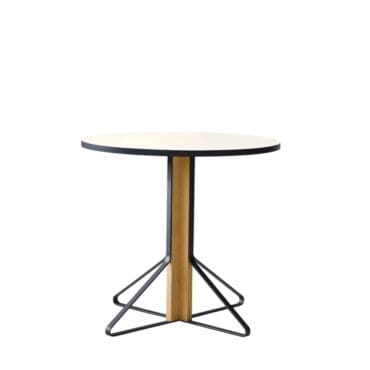 Artek Tavolo rotondo Kaari gambe rovere top HPL bianco d80 longho design palermo