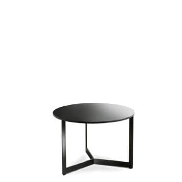 LEMA - Comodino/tavolino Sign laccato opaco Assenzio metallo bronzo d60