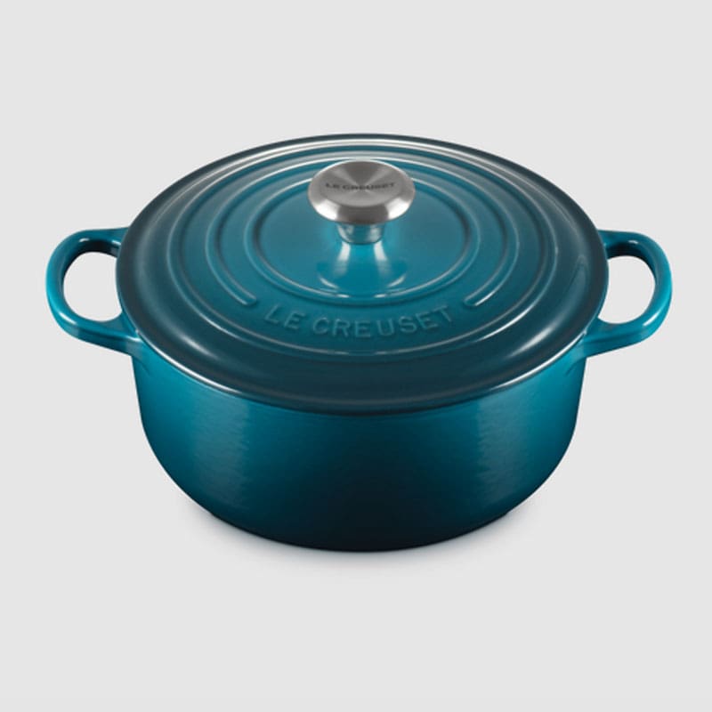 Le Creuset Casseruola Cocotte Rotonda Evolution Deep Teal 1 Longho Design Palermo