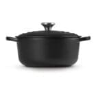 Le Creuset Casseruola Cocotte Rotonda Evolution Nero Matt 1 Longho Design Palermo
