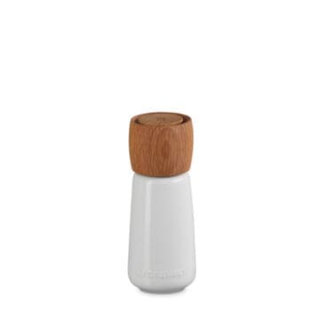 Le Creuset - Macina Pepe in Gres Vetrificato e Legno H17 White