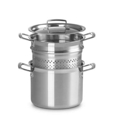 Le Creuset - Casseruola alta Classic con coperchio e scolapasta d20