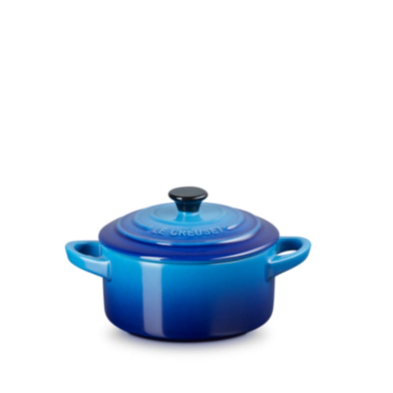 Le creuset Mini Cocotte Rotonda d10 azure blu