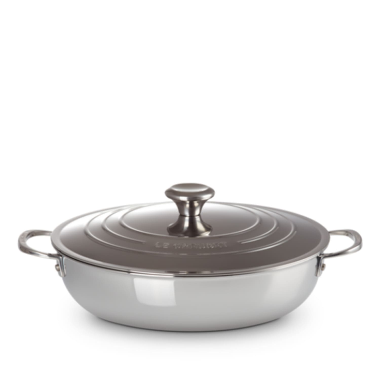 Le creuset Tegame basso con coperchio in acciaio d30 Longho design palermo